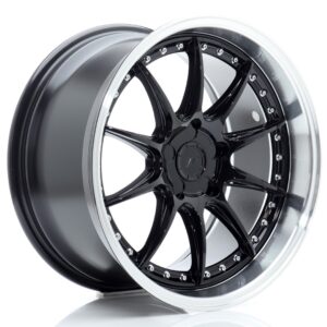 JR Wheels JR41 18x9,5 ET15-35 5H BLANK Gloss Black w/ Machined Lip