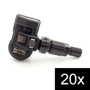 20pc TPMS Autel MX-Sensor E 315+433MHz Metal Stem Black