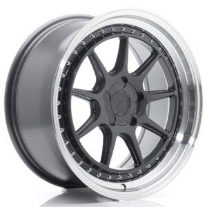 JR Wheels JR47 18x8,5 ET15-35 5H BLANK Hyper Gray w/ Machined Lip