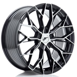 JR Wheels JR49 19x8 ET20-40 5H BLANK Gloss Black Machined Face