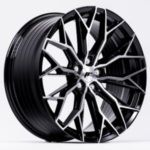 JR Wheels JR49 20x10 ET20-48 5H BLANK Gloss Black Machined Face