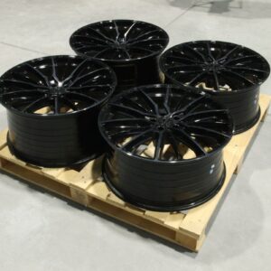 Set of CVR7 22x10 + 22x11 ET30 5x112 Double Tinted Black