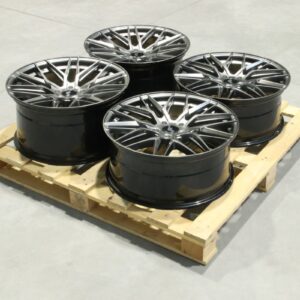 Set of JR28 20x8,5 + 20x10 ET35 5x120 Hyper Black