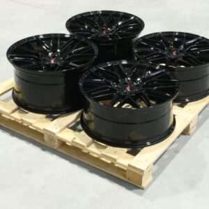 Set of JR28 20x8,5 ET35 + 20x10 ET40 5x120 Gloss Black