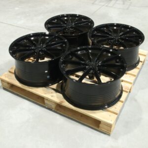 Set of JR37 21x10 ET25 5x112 Gloss Black