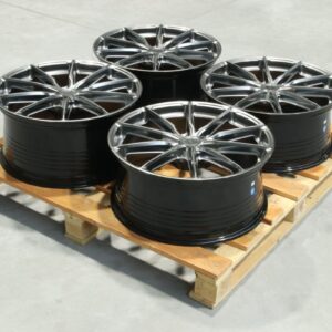 Set of JR37 21x9 ET38 + 21x10 ET44 5x108 Hyper Black