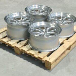 Set of JR39 18x8,5 ET30 + 18x9,5 ET15 5x120 Silver Machined Face