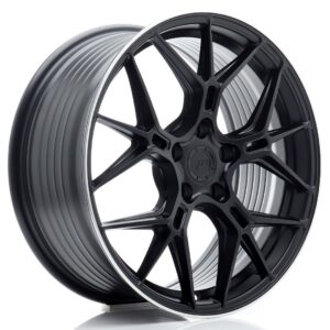 JR Wheels JR51 18x8 ET45 5x112 Satin Black w/ Machined Lip