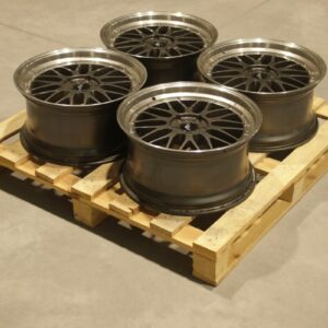 Set of JR23 19x9,5 ET45 5x120 Hyper Gray w/Machined Lip