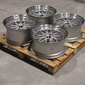 Set of JR23 20x9,5 ET25 + 20x10,5 ET25 5x120 Hyper Silver w/Machined Lip