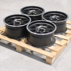 Set of JRX4 17x8,5 ET35 6x114,3 Matt Black w/ Machined Lip